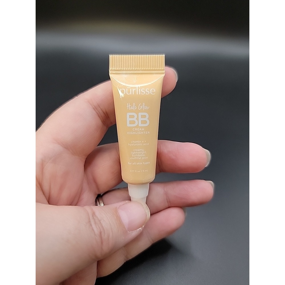 PURLISSE Halo Glow BB Cream Highlighter In Light Gold-Deluxe Sample Size 5 ml